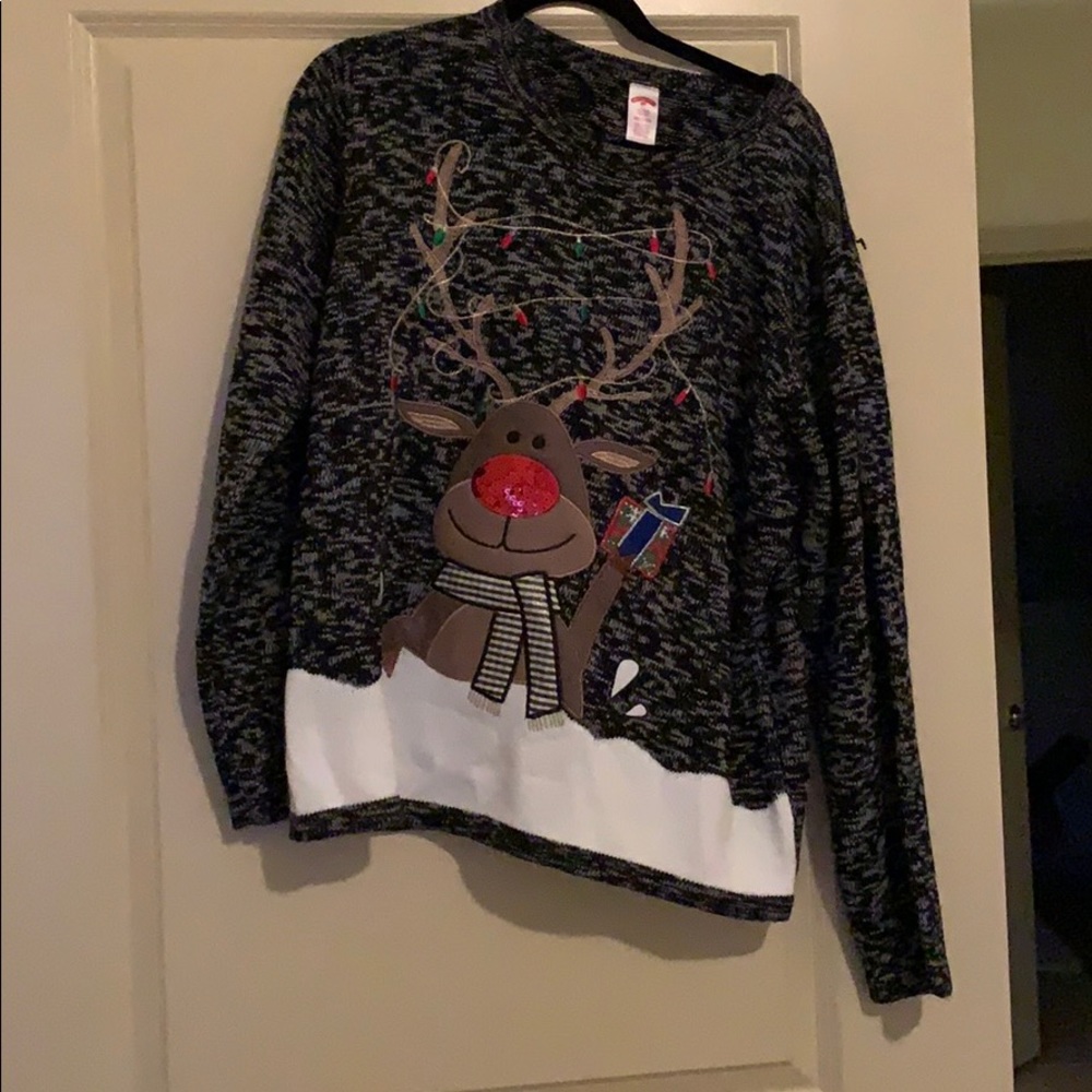 Reindeer tacky Christmas sweater
